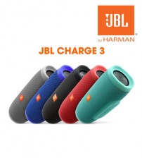 JBL Charge 3 Rechargeable Waterproof Portable Wireless Bluetooth Speaker + Power Bank with High-Capacity 6,000mAh Battery